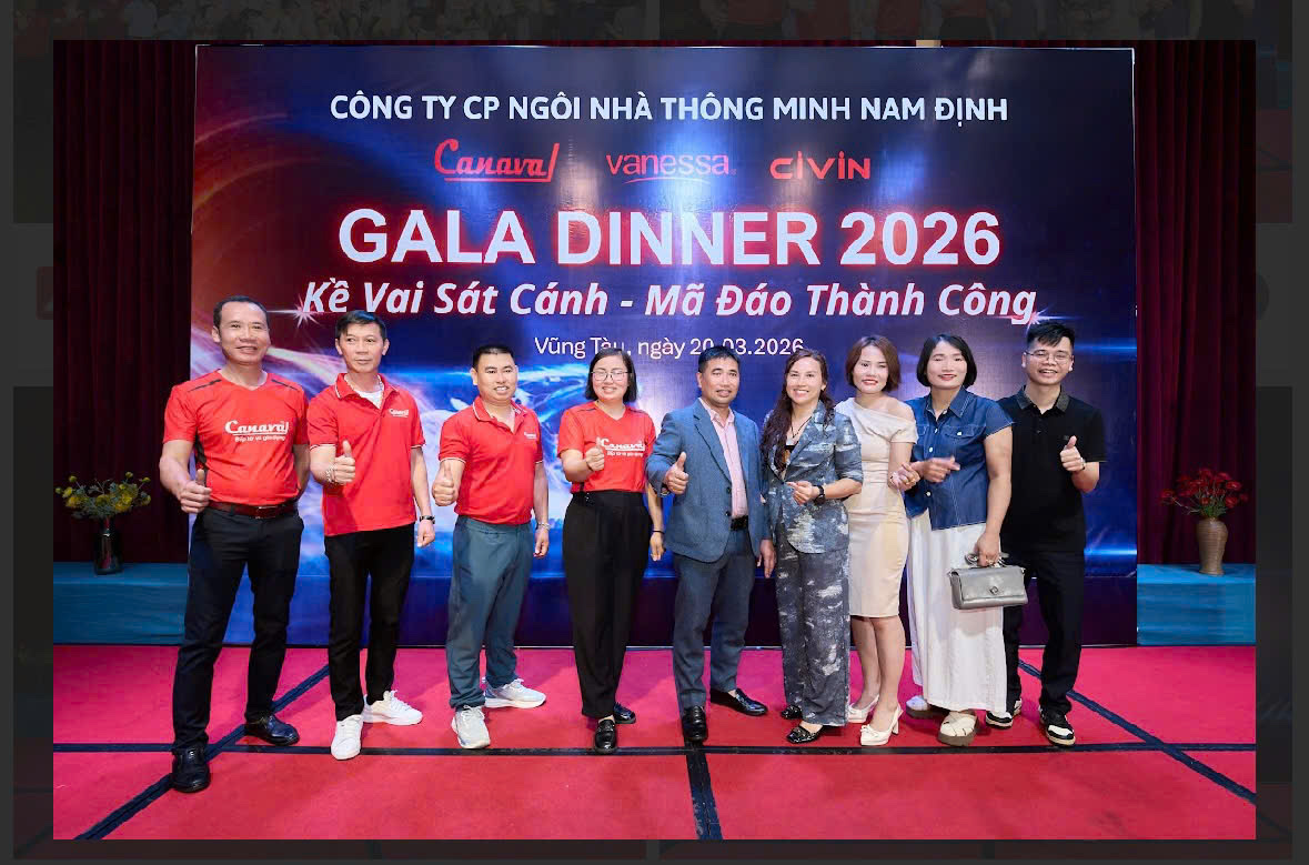 Gala Dinner Canaval - Vanessa - Civin 2026 tại Vũng Tàu — Công ty CP Ngôi Nhà Thông Minh Nam Định
